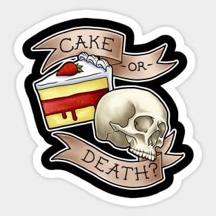 Cake or Death? Sticker